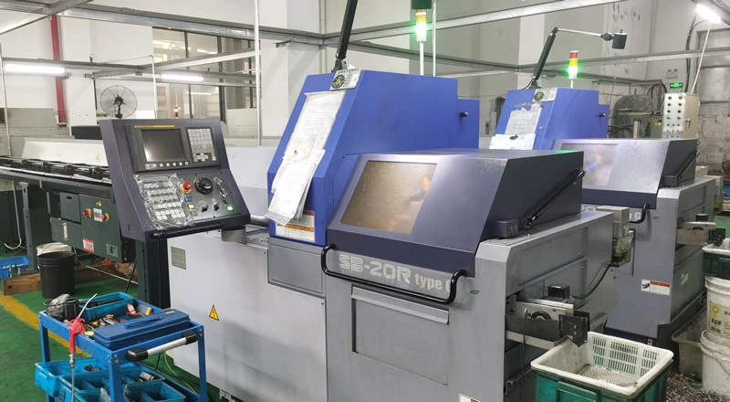 Swiss-type CNC lathe used in coping production at Manners Technology